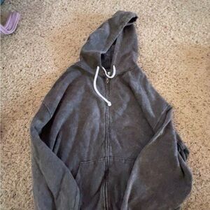 Kohl's Gray Hooded Jacket